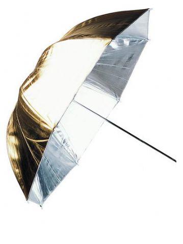 Linkstar Flitsparaplu PUK-102GS Zilver/Goud 100 cm (Omkeerbaar)