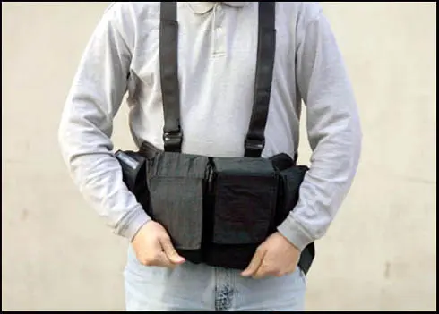 Newswear Mens Documentary Chestvest-black