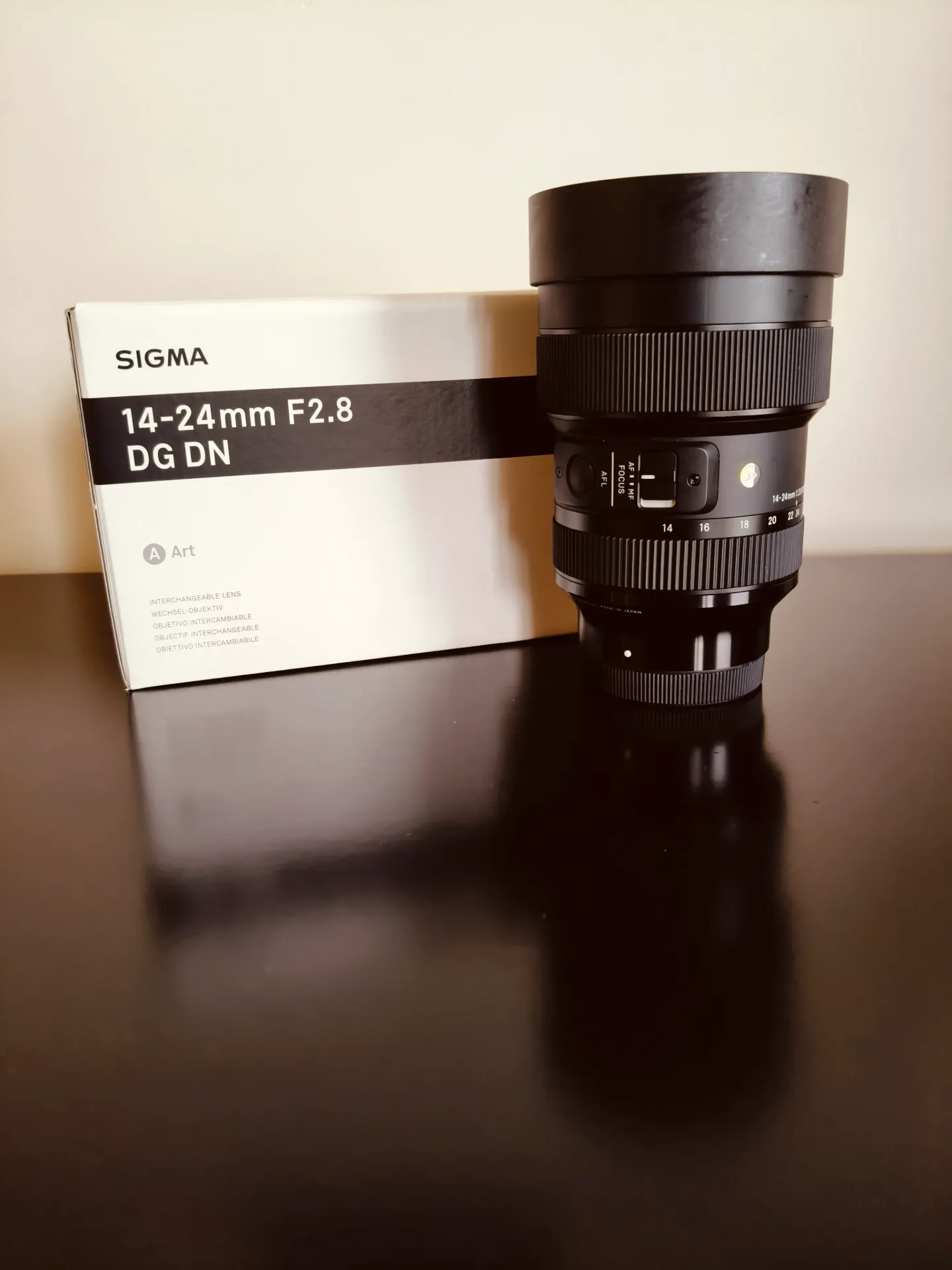 Sony Sigma Art lens 14-24mm f/2.8 DG DN + ingebouwde zonnekap + In originele doos